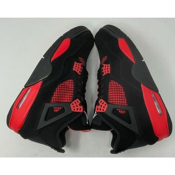 Nike Air Jordan 4 Retro Red Thunder Black Multi-color CT8527 016 Men\'s Size 12